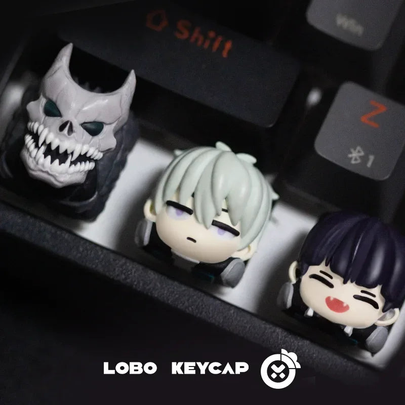 Lobo No.8 Artisan Keycap Custom Ghost Anime 3d Keyboard Key Caps Mechanical Keyboard Esc Point Resin KeyCaps Pc Game Accessories