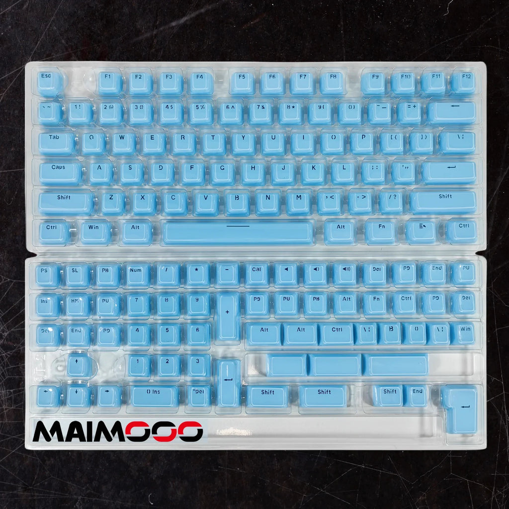 Jelly Crystal Keycaps Side Engraved Pink Blue 113keys Two-tone lnjection Molded DIY Mechanical Keyboard OEM Translucent Keycaps