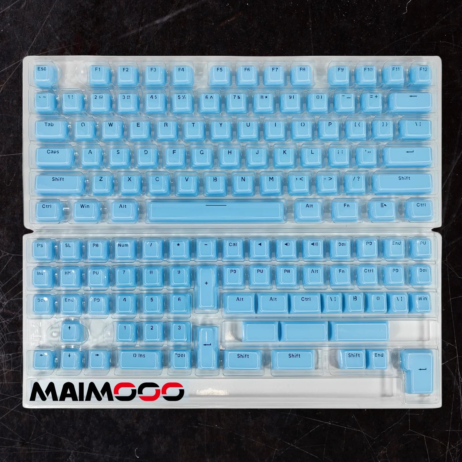Jelly Crystal Keycaps Side Engraved Pink Blue 113keys Two-tone lnjection Molded DIY Mechanical Keyboard OEM Translucent Keycaps
