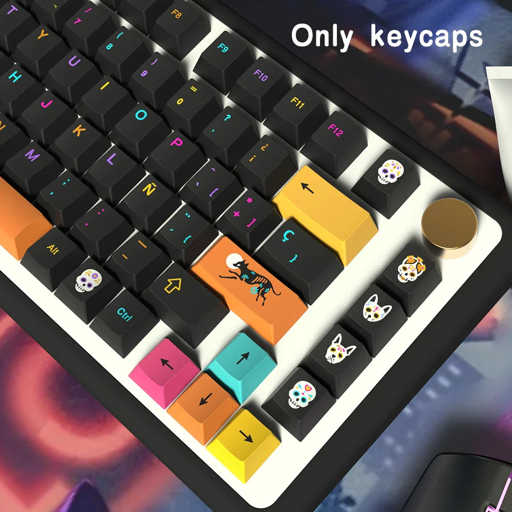 Underground World Keycaps Japanese/Korean/German/Spanish/French Keycap ISO layout Cherry Profile For GMK Mechanical Keyboard