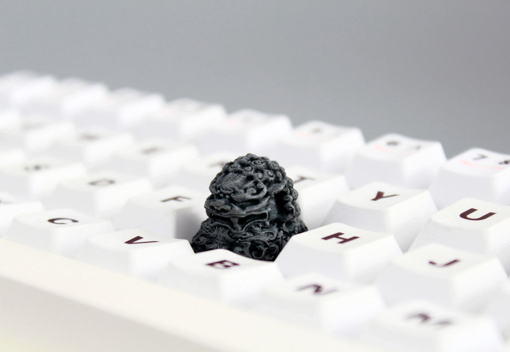 IDeal OEM Resin Keycaps Cherry MX Corss Switch Mechanical Keyboard No Backlit ESC F Zone Keycaps Lion Carved Customize Key Cap