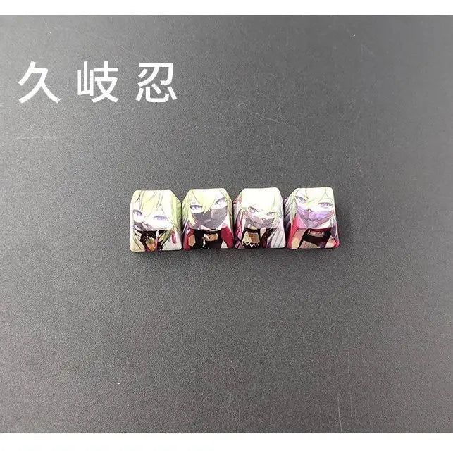 Cartoon Anime Genshin Impact Keycap zhongli Mechanical keyboard replacement key R4 PBT thermal sublimation Cherry OEM height