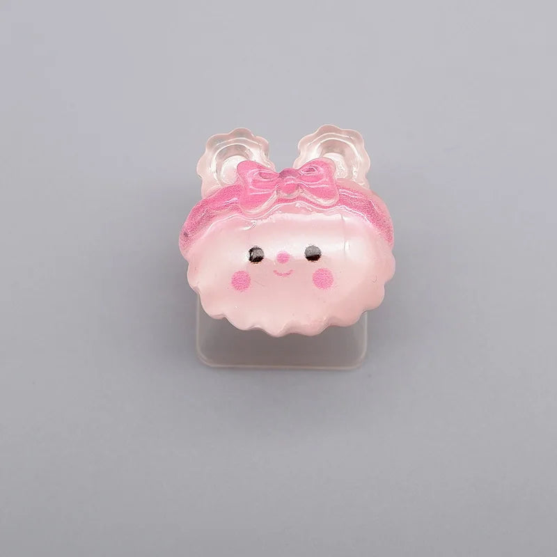 Long Eared Rabbit Personalized Keycap Mechanical Keyboard Special Transparent Cute Gift TabESC Supplementary Decoration Keycap
