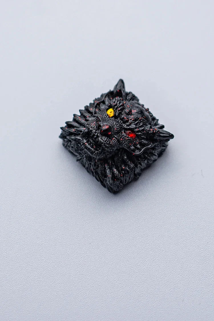 Dragon Head Keycap 3D Resin Artisan Keycaps for Mechanical Keyboard Custom Handmade Cool Gaming Keyboard Key Caps Accessories