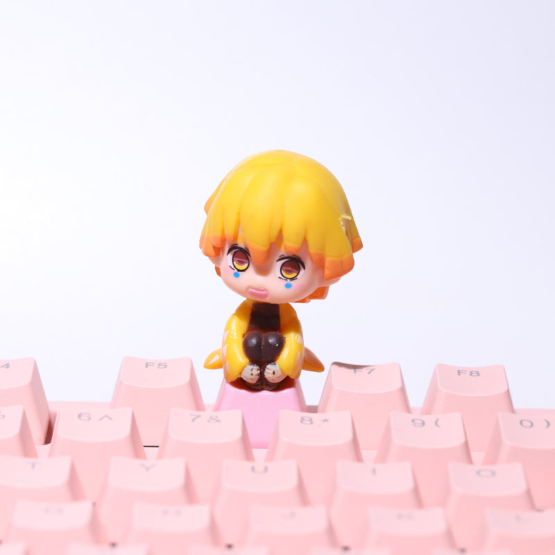 Cute Stereo Anime Keycaps For Mechanical Keyboard Caps PBT Personalized Cherry MX Artisan Custom Pink ESC Keycap