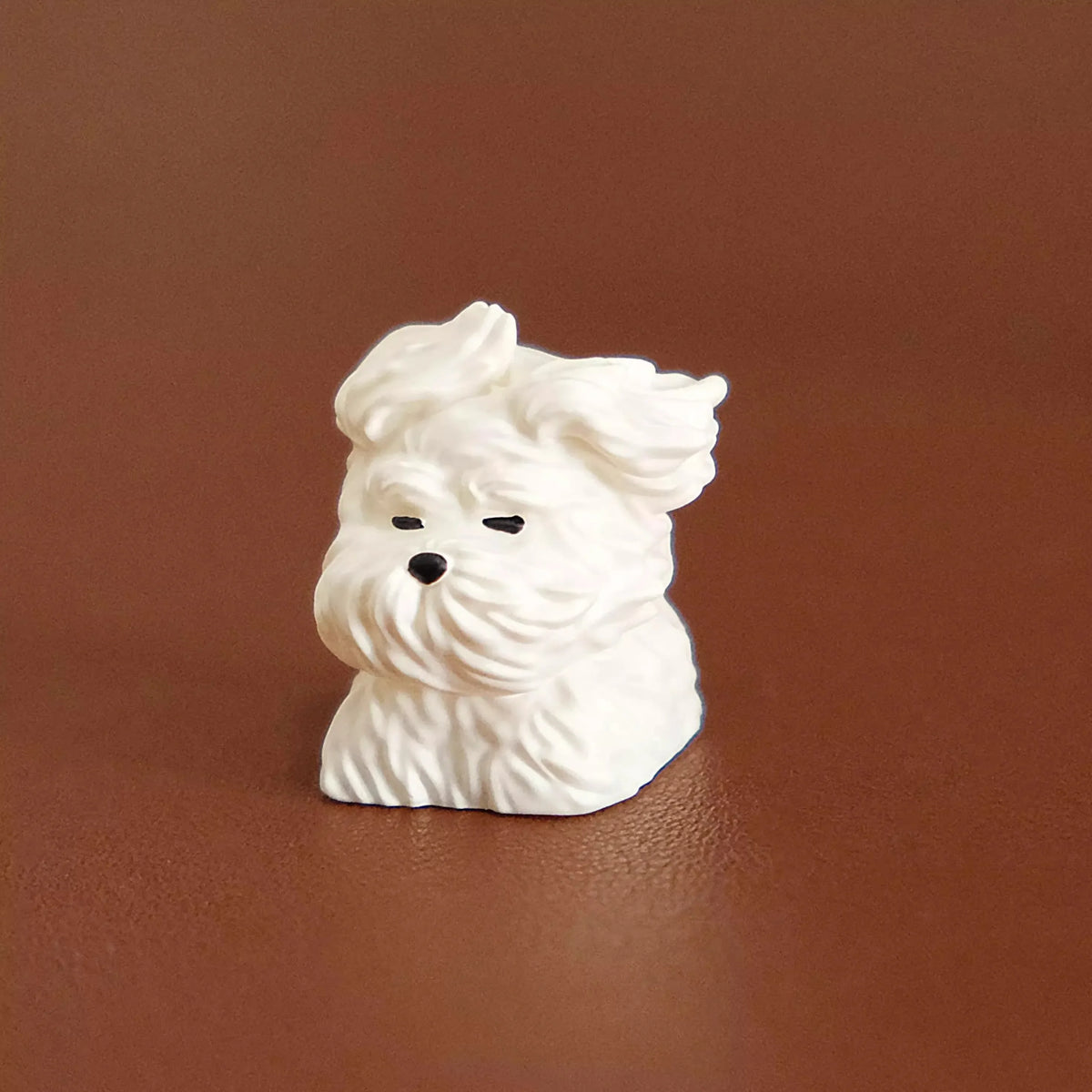 Original Cute Wind Blown Puppy Personalized Key Caps 1 Pc. Vintage Resin MX Switch Keycaps for Mechanical Keyboard Accessories