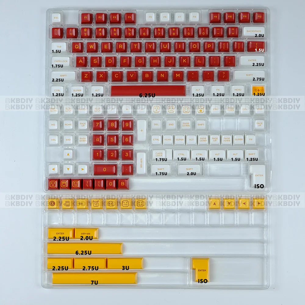 KBDiy Rome Keycaps SA Profile PBT Keycap Custom for Mechanical Keyboard Game ISO 160 Keys Double Shot for GMK67 61/68/71/84/87