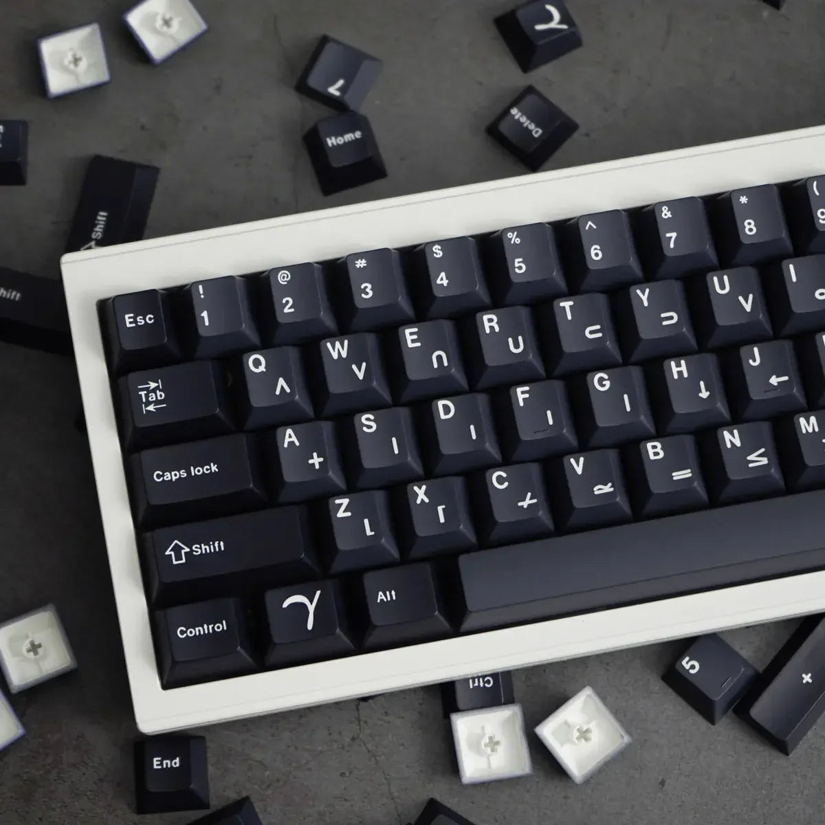 Keycaps Full Sublimation Black Compatible Mechanical Keyboard 61/87/108