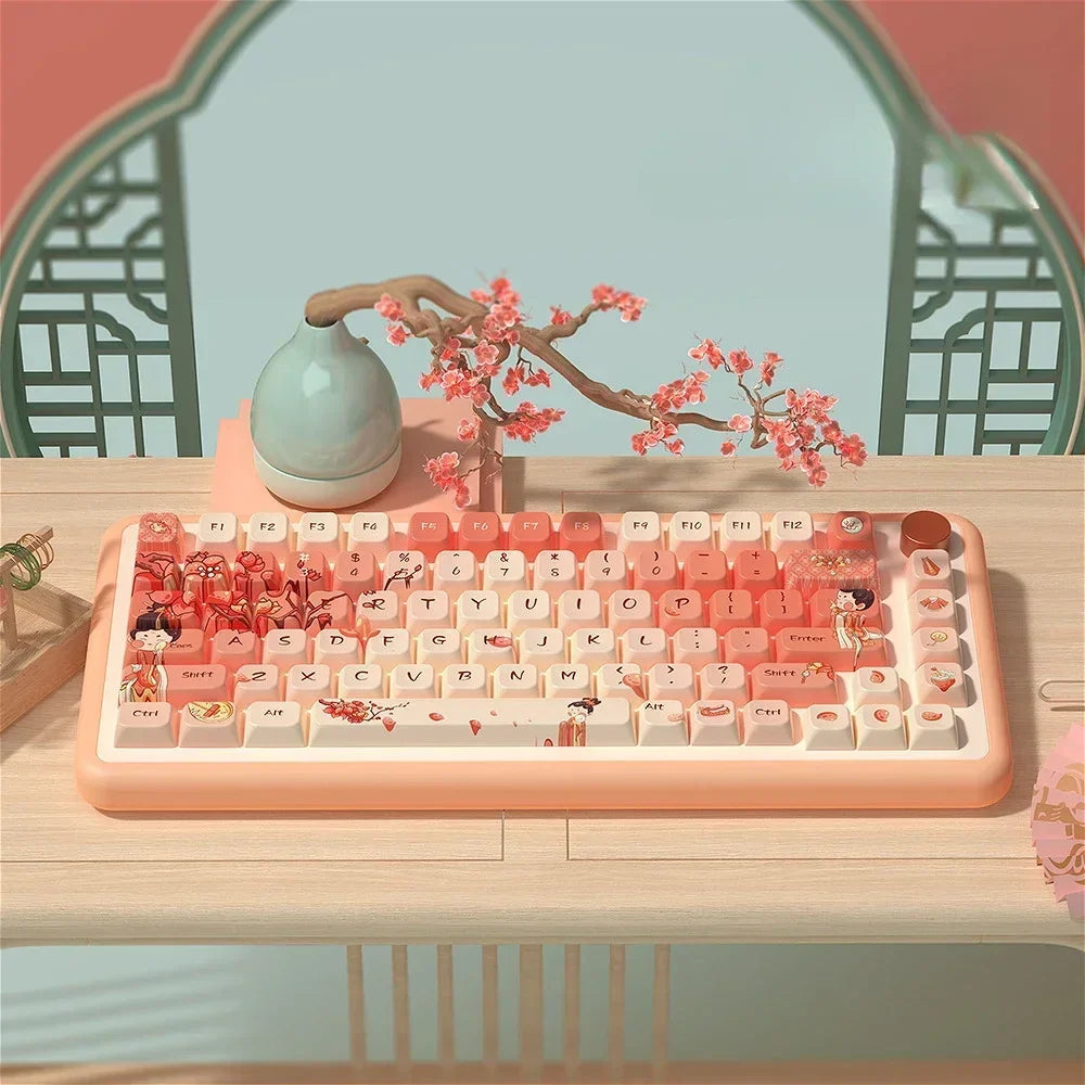 MDA Cartoon Personalized Keycap Set PBT Large Set Creative for MX Switch 60/84/90/104/108 Gaming Mechanical Keyboards