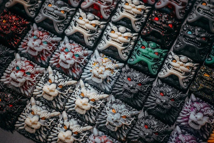 Dragon Head Keycap 3D Resin Artisan Keycaps for Mechanical Keyboard Custom Handmade Cool Gaming Keyboard Key Caps Accessories