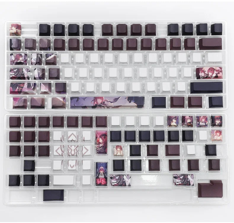 Honkai: Star Rail Anime Artisan Keycap Kafka Cute Cartoon 137key Customized Cherry Profile Keycap PBT Gaming Mechanical Keyboard