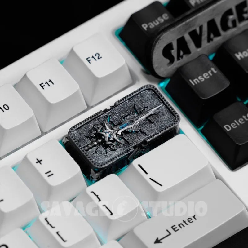 World of Warcraft Frostmourne Anime Keycaps Custom Key Caps for Mechanical Keyboard Caps Korean Keycap PC Game Peripheral Gifts