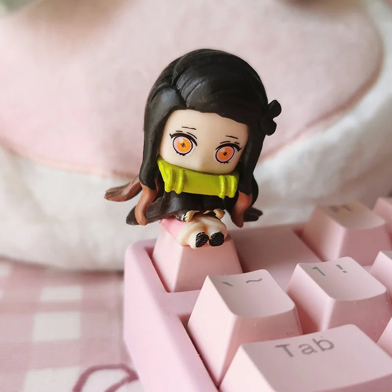 Demon Slayer Custom 3D Keycaps for Mechanical Keyboard - Cute Anime Game Accessories Decoration Gift